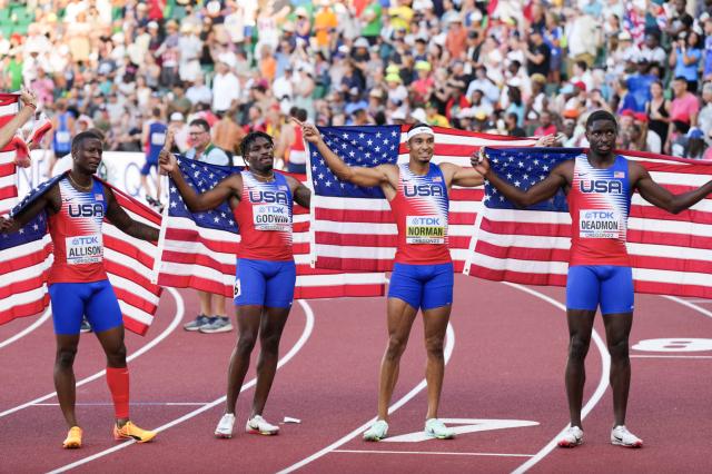 田径世锦赛美国独揽13金 埃塞俄比亚居次席创历史